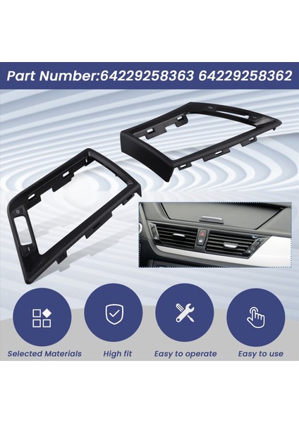 1paır Ön Havalandırma Hava Çıkış Çerçevesi Trim Kapak 64229258362 64229258363 Bmw E84 X1 2010-2015 (Yurt Dışından) indirimleri