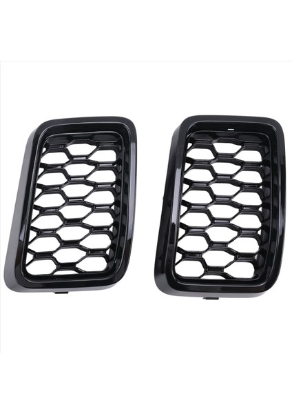 Siyah Araba Ön Ekleme Mesh Grille Dekorasyon Kapağı Ön Radyatör Giriş Giriş Izgara Döşeme Jeep Cherokee 2019 2020 2021 (Yurt Dışından) fiyatları
