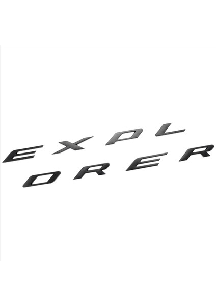 3D Harfler Abs Ön Kaput Amblem Explorer Spor Kaput Harfleri Ford Explorer 2011-2020 (Mat Siyah) Için Çıkartmalar (Yurt Dışından) modelleri