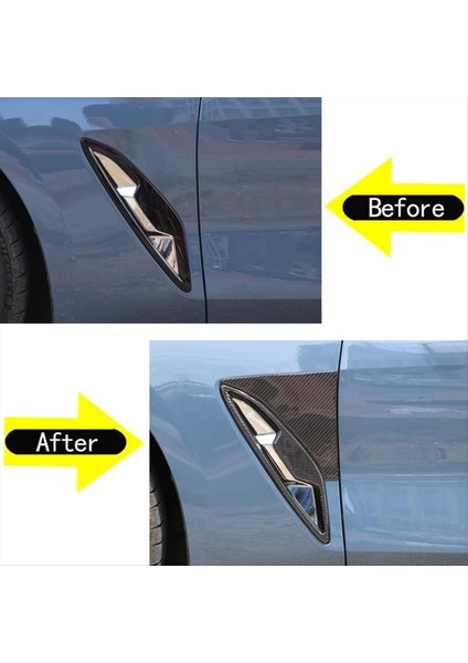 Bmw 8 Serisi Için Karbon Fiber G14 G15 G16 2019-2022 Ön Taraftaki Çamurluk Havalandırmaları Kapak Trim Aksesuarları (Yurt Dışından) fırsatları