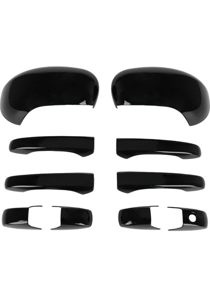 Chrysler Için Kapı ve Ayna Kapak Kiti 300 300C 2005-2010 Dodge Magnum 2005-2008 Kapı Kolu ve Dikiz Ayna Kapak Döşeme (Yurt Dışından)
