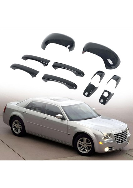 Chrysler Için Kapı ve Ayna Kapak Kiti 300 300C 2005-2010 Dodge Magnum 2005-2008 Kapı Kolu ve Dikiz Ayna Kapak Döşeme (Yurt Dışından) fırsatları
