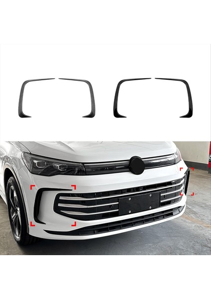 Araba Ön Tampon Dudak Ayırıcı Spoiler Sis Fg Fog Vw Tiguan Mk3 Araba Dış Aksesuarları Parlak Siyah (Yurt Dışından) fırsatları