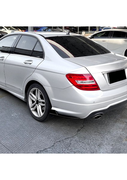 Araba Arka Tampon Dudak Difüzör Splitter Winglet Apron Spoiler Mercedes Benz W204 Amg Hattı 2008-2014 Parlak Siyah (Yurt Dışından) modelleri