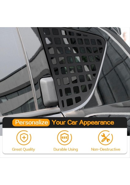 Jeep Compass Için 2007-2016 Arka Üçgen Dekorasyon Kapağı Dış Dış Aksesuarlar Alüminyum Alaşım (Yurt Dışından) indirimleri