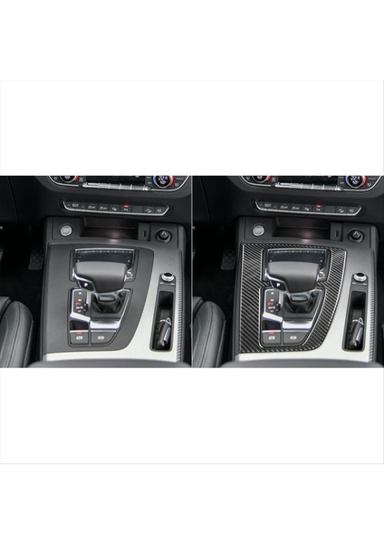 Audi Q5L Sq5 2018-2024 Lhd Merkez Konsol Dişli Vites Paneli Kapak Iç Döşeme Sticker Çıkartma Için Gerçek Karbon Fiber (Yurt Dışından) indirimleri