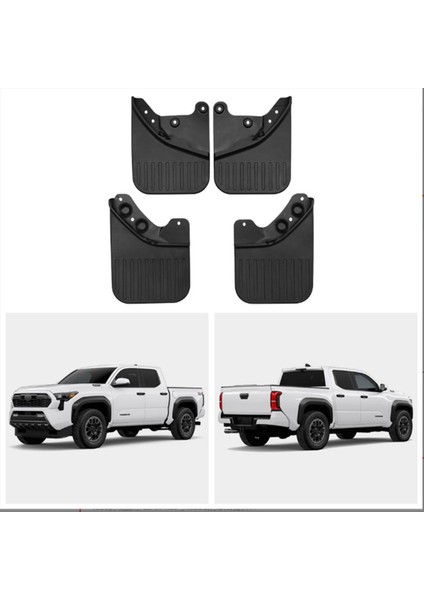 Toyota Tacoma Için Araba Çamur Fleps 2024 Çamurluk Çamur Koruma Flep Splash Flaps Aksesuarlar (Yurt Dışından) fırsatları