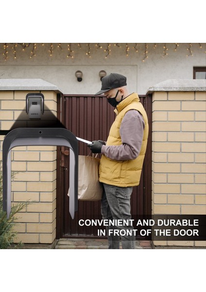 Doorbell Yağmur Örtüsü Seti Tuş Takımı Kapağı Metal Kapı Zili Koruyucusu Kapağı Çoğu Video Kapı Ziliyle Uyumludur (Yurt Dışından) indirimleri