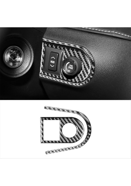 Chevrolet Için Karbon Fiber Camaro 2010-2015 Hud Düğme Kontrol Anahtarı Kapak Trim Iç Aksesuarlar Lhd (Yurt Dışından) indirimleri