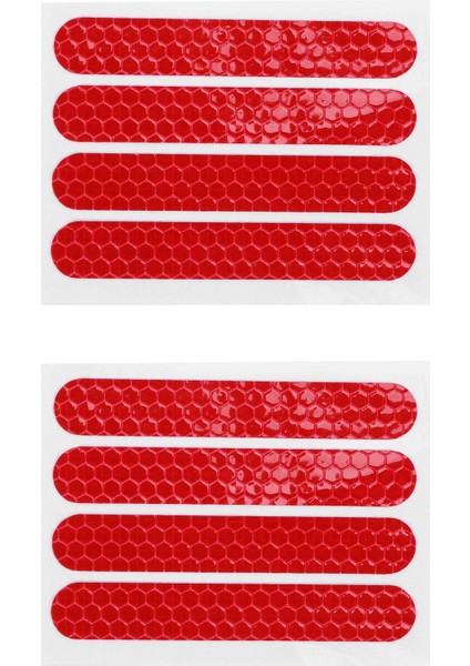 Ön Arka Tekerlek Kapağı Koruyucu Kabuk Dokuzbot Için Yansıtıcı Çıkartma Maksimum G30 Scooter Aksesuarları 8pcs Kırmızı (Yurt Dışından)