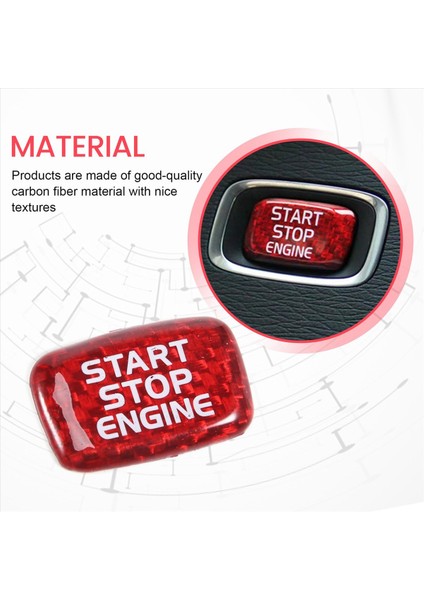 Karbon Fiber Araç Motoru Başlat Düğmesi Sticker Volvo V40 V60 S60 S60L XC60 S80L S80 Iç Aksesuarlar (Yurt Dışından) indirimleri