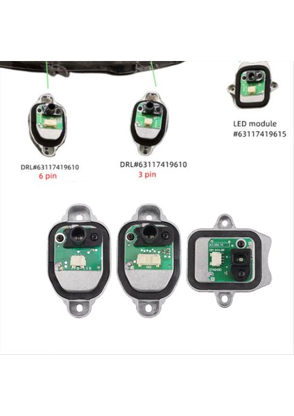 3pcs/set LED Modülü Beyaz Işık Kaynağı 63117419615 63117419610 Bmw F30 F31 F35 Lcı 2014-2019 Angel Eye Drl Modülü (Yurt Dışından) modelleri