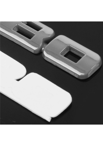 3x Turbo Evrensel Araba Motosiklet Otomatik 3D Metal Amblem Rozeti Çıkartma Sticker Gümüş (Yurt Dışından) fırsatları