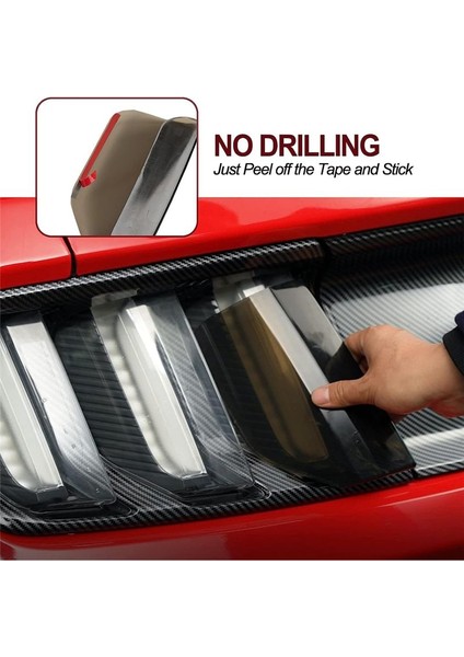 Ford Mustang 2015 2016 2017 Için Kuyruk Işık Lambası Kapağı Arka Lamba Kapağı Koruma Süslemesi Çerçeve Aksesuarları Duman Siyahı (Yurt Dışından) modelleri
