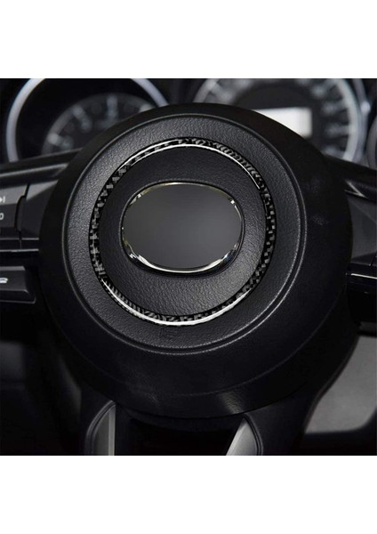 6x Karbon Direksiyon Simidi Sequins Direksiyon Simidi Halkası Logo Aplike Kapak Araç Aksesuarları Mazda 3 6 Cx-4 Cx5 (Yurt Dışından) fırsatları