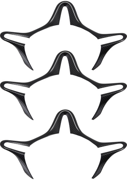 3x Araç Abs Karbon Fiber Tarzı Iç Direksiyon Simidi Kapağı Döşeme Çerçevesi Honda Civic 8 Fd2 2006-2011 Için Uygun (Yurt Dışından)