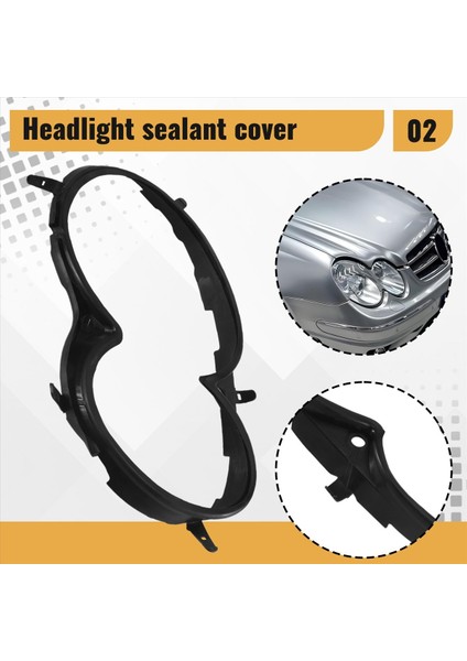 209 826 0191 Araba Sol Ön Far Lens Kapak Trims Strip Far Sızdırmazlık Strip Conta Benz W209 Clk 2003-2009 (Yurt Dışından) modelleri