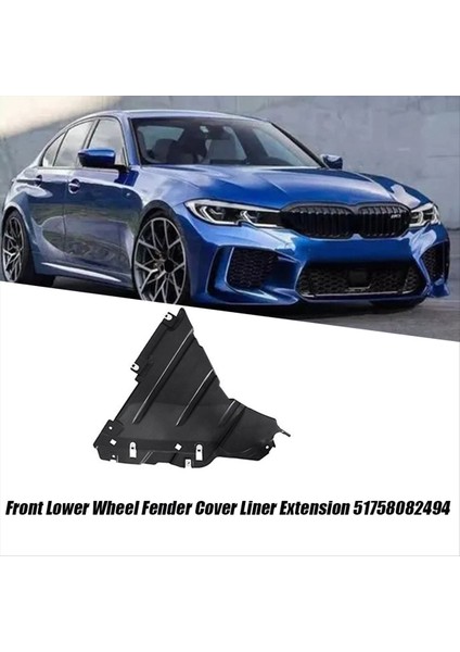Sağ Alt Tekerlek Çamurluk Kapak Plakası 51758082494 Bmw 3 4 Serisi G80 G81 G82 2020-2024 Ön Çamurluk Liner Uzatma (Yurt Dışından) modelleri