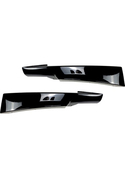 Parlak Siyah Ön Tampon Dudak Köşe Kapağı Trim Alt Koruyucu Ayırıcı Spoiler For-Bmw E90 320I 330I M-Tech Lcı 09-12 (Yurt Dışından)