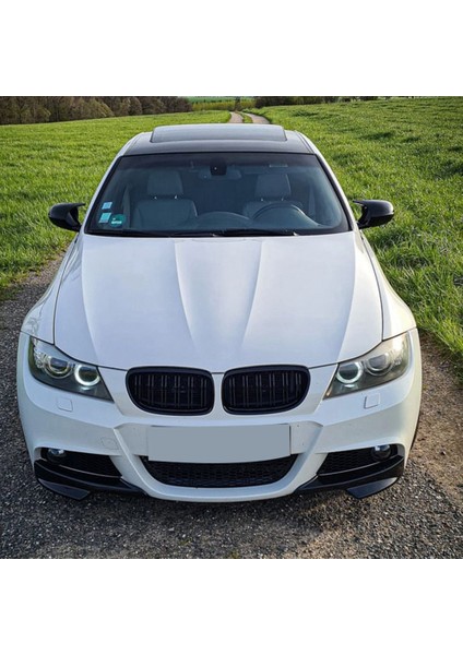 Parlak Siyah Ön Tampon Dudak Köşe Kapağı Trim Alt Koruyucu Ayırıcı Spoiler For-Bmw E90 320I 330I M-Tech Lcı 09-12 (Yurt Dışından) indirimleri