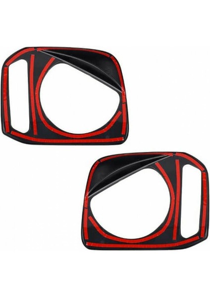 Lamba Davlumbazları Çıkartmalar Araba Far Işık Lamba Kapağı Suzuki Jimny JB23 JB33 JB43 1998-2017 Siyah (Yurt Dışından) modelleri