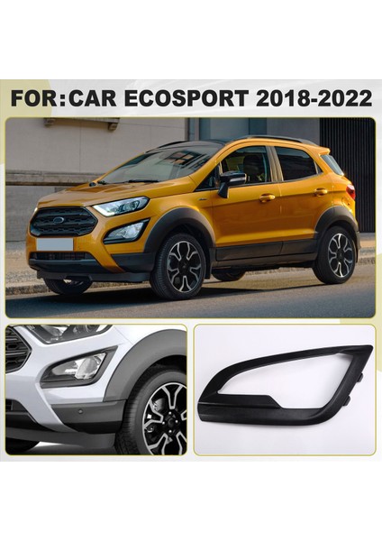 Ford Ecosport 2018-2022 Far Döşeme Çerçevesi Için Ön Sol ve Sağ Tampon Sis Kapağı Lamba Çerçevesi Çerçeve Çerçevesi (Yurt Dışından) fırsatları
