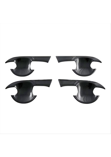 Toyota Yaris Atıv/vıos 2023 2024 Araba Dış Kapı Kolu Kase Kapak Kapağı Döşeme Aksesuarları Abs Karbon Fiber (Yurt Dışından)