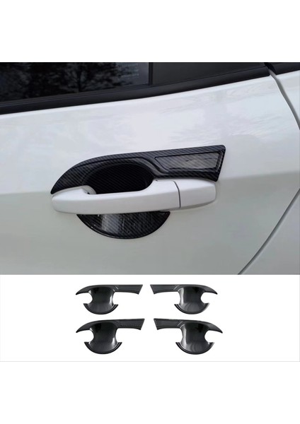 Toyota Yaris Atıv/vıos 2023 2024 Araba Dış Kapı Kolu Kase Kapak Kapağı Döşeme Aksesuarları Abs Karbon Fiber (Yurt Dışından) indirimleri