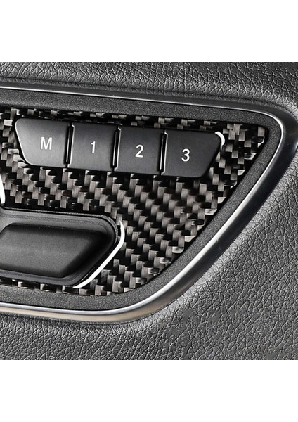 Karbon Fiber Araç Kapısı Düğmeleri Koltuk Ayar Paneli Kapak Trim 2 Pcs 5 Pcs Oluşturma (Yurt Dışından) fırsatları