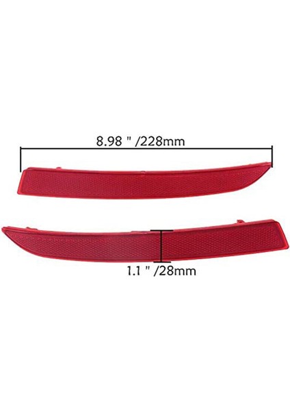 Arka Tampon Reflektör Işık Trim Uyarı Lambası 63147318555 63147318556 Bmw F10 F18 520D 520I 528I 535I 2013-2016 (Yurt Dışından) indirimleri