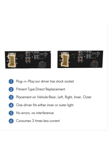 6pcs B003809 2 Bmw X3 F25 2010-2017 Taıllıght Sürücü Modül Kayalı Işıkların Çalışı (Yurt Dışından) indirimleri