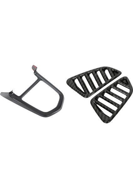 Nissan Navara NP300 16-20 Için Orta Konsol Dişli Vites Paneli Çerçevesi ile Klima Çıkış Havalandırma Çerçevesi Kapağı (Yurt Dışından)