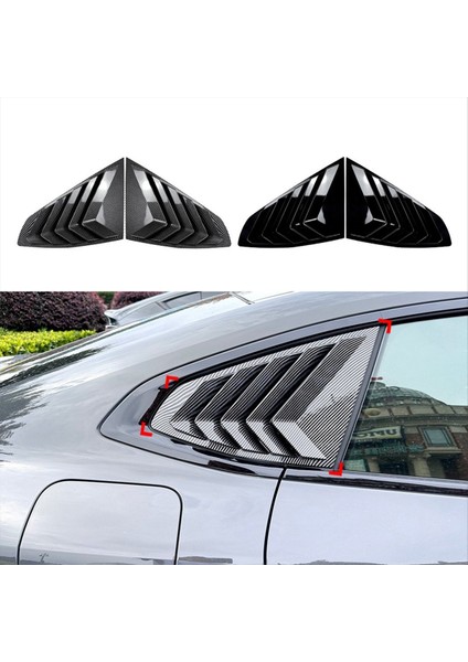 Araba Arka Pencere Kartelerinde Kepenkleri Kuşaklar Bmw 4 Serisi Gran Coupe G26 2020+ Araç Aksesuarları Parlak Siyah (Yurt Dışından) fiyatları