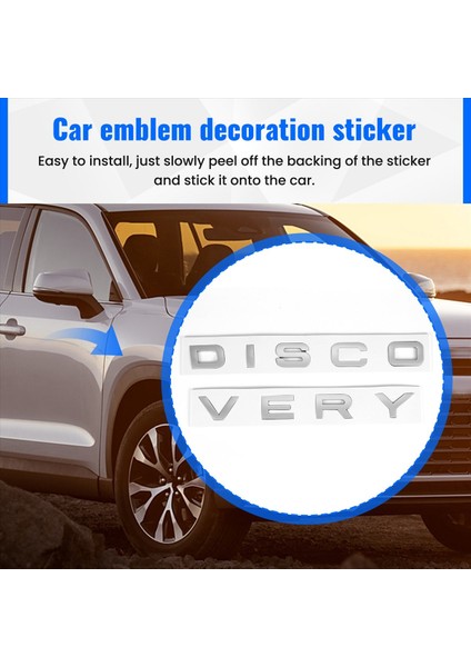 3D Mat Slive Mektup Keşif Araba Arka Ön Rozet Emblem Çıkartma Land Rover Ön Kaput Arka Bagaj (Yurt Dışından) indirimleri