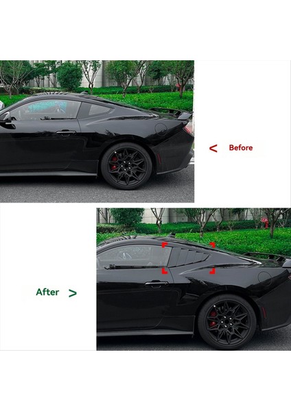 Yan Pencere Ford Mustang Için Kantanık 2024 2025 Arka Ön Cam Güneşi Kapak Yan Pencere Kepçe Panjur Aksesuarları (Yurt Dışından) fırsatları