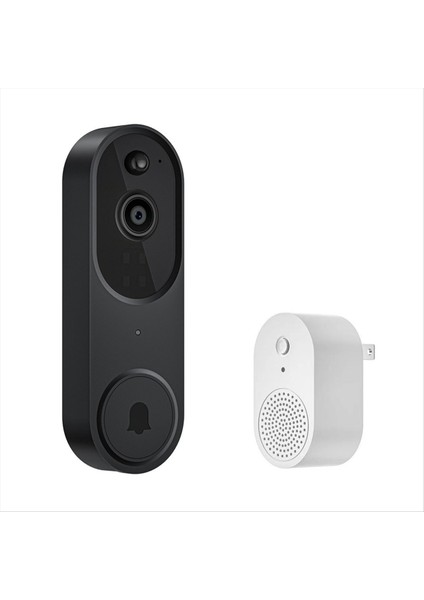 Abd Fişi 1080P Kablosuz Video Kapı Zili Kamerası Canlı Görünümlü Zil Sesi 2 Yönlü Ses 2 4g Wifi Gece Görüşü (Yurt Dışından)