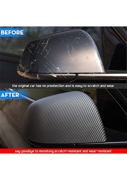 Yan Ayna Kapağı Dikizle Ayna Kapak Tesla Model Y 2021-2023 Dış Aksesuarlar (Abs) (Yurt Dışından) indirimleri