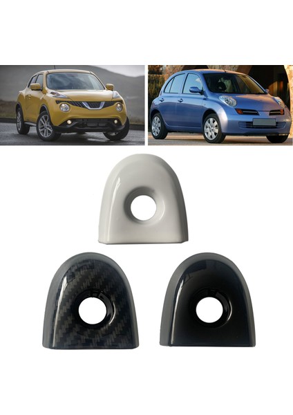 Nissan Juke &amp Micra Sürücüleri Için 806441KK0D Araba Kapı Kilidi Kapağı Anahtar Delik Araç Aksesuarları ile Kapı Kilit Kapağı Siyah (Yurt Dışından) modelleri