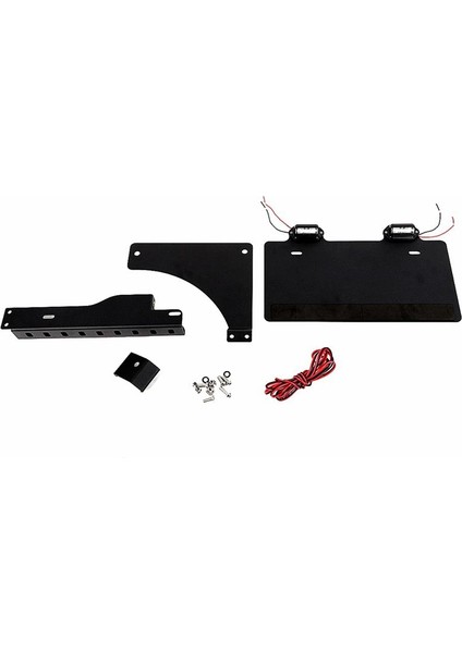Suzuki Jimny Için Işık ile Arka Plaka Çerçeve Tutucu Montaj Braketi 2019 2020 2021 2022 2023 Aksesuarlar Siyah (Yurt Dışından)