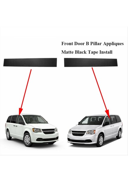 2pcs B Sütun Trim Kapağı Trim Aplike Kalıp Chrysler Town &amp Country Dodge Grand Caravan 5020664AA 5020665AA (Yurt Dışından) indirimleri