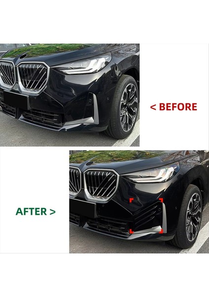 Bmw X3 G45 M Sport 2025 Araç Ön Tampon Yan Spoiler Dudak Ayrımcı Trim Hava Havalandırıcı Kanard Vücut Kiti Etiket Aksesuarları (Yurt Dışından) fırsatları