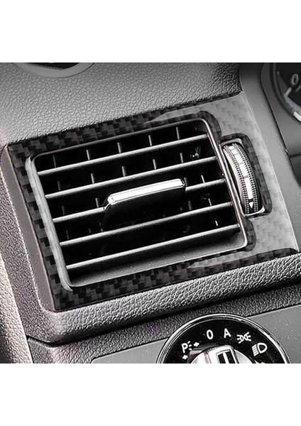 10PCS Karbon Fiber Iç Merkez Konsol Konsolu Gösterge Tablosu Hava Havalandırma Outlet Benz C-Serisi W204 2007-2013 (Yurt Dışından) fırsatları