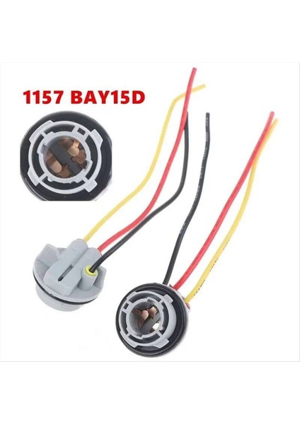 10PCS 1157 BAY15D Lamba Tutucu Ampul Adaptör Taban Soket Konnektörü Plastik Turn Sinyal Far Işığı (Yurt Dışından) indirimleri