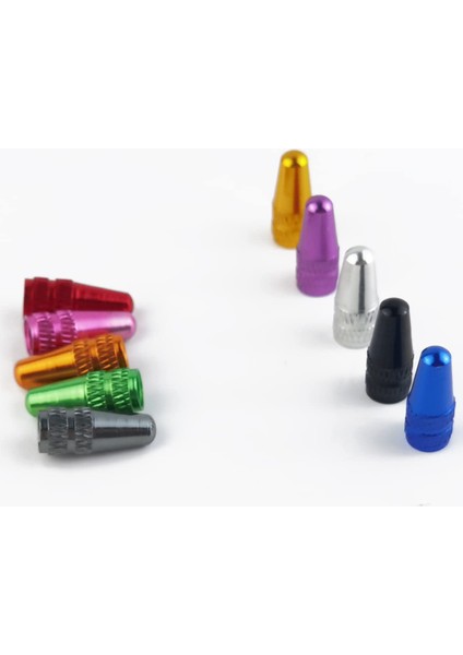 50PCS Bisiklet Presta Valf Kapağı Alüminyum Presta Bisiklet Valf Kapağı Bisiklet Bisiklet Lastik Kapakları Fransız Tarzı Kapak Toz Kapakları (Yurt Dışından) fırsatları