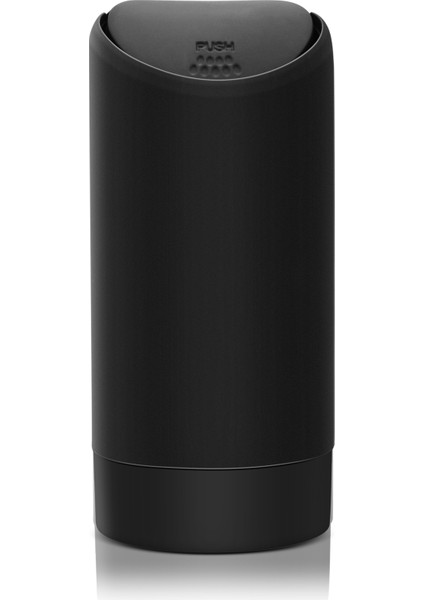 Mini Çöp Kutusu Kapak ile Araba Bardağı Tutucu Yıkanabilir Silikon Otomotiv Mutfak ve Ofis Mini Toz Tutucu Çöp Çöp Kutusu (Siyah) (Yurt Dışından)