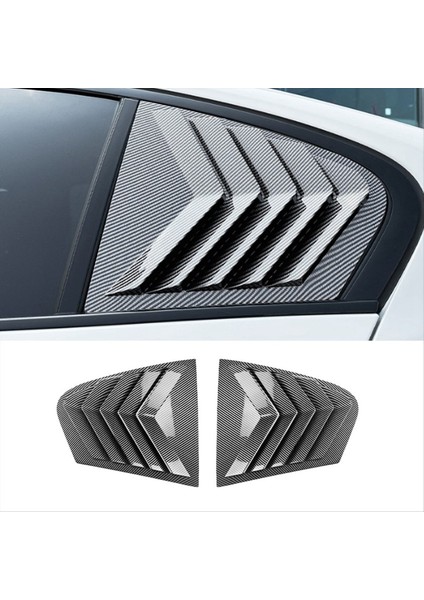 Araba Arka Üçgen Pencere Panjur Panjurları Panjurlar Bmw 5 Seires Için Kapak Kaplama G30 2018-2023 Karbon Fiber Desen (Yurt Dışından) indirimleri