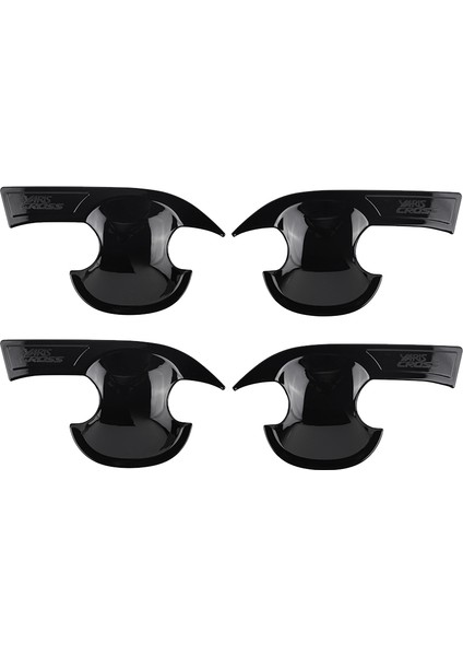 Toyota Yaris Için Cross 2023 Güneydoğu Asya Versiyon Parlak Siyah Araba Dış Kapı Tutamak Kase Kapak Düzenleme Sticker (Yurt Dışından)