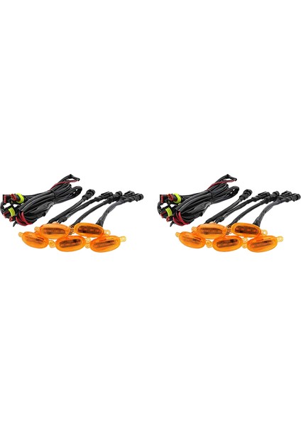 10PCS Araba Ön Tampon LED Izgara Işık Işık Izgara Drl Suv Ford F-150 Raptor 2014-2020 Için Gündüz Çalışma Işığı (Yurt Dışından)