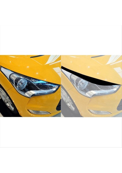 Hyundai Veloster 2011-2017 Far Çıkartması Için Araba Ön Far Göz Kapağı Kova Kapak Döşeme Etiketi (Yurt Dışından) modelleri