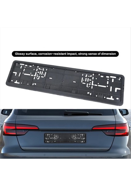 2pcs Avrupa Plaka Çerçevesi Otomatik Aksesuar Montaj Plakası ile Su Geçirmez Sahibi Avrupa Versiyonu (Yurt Dışından) fırsatları